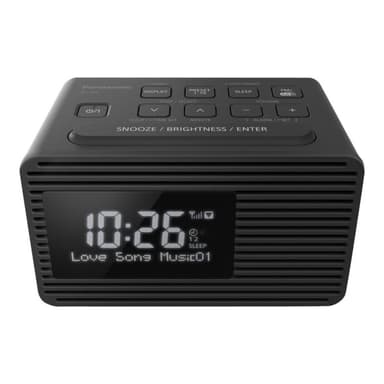 PANASONIC RC-D8EG-K sw Radiowecker DAB+,2 Weckzeiten,Favoritentaste