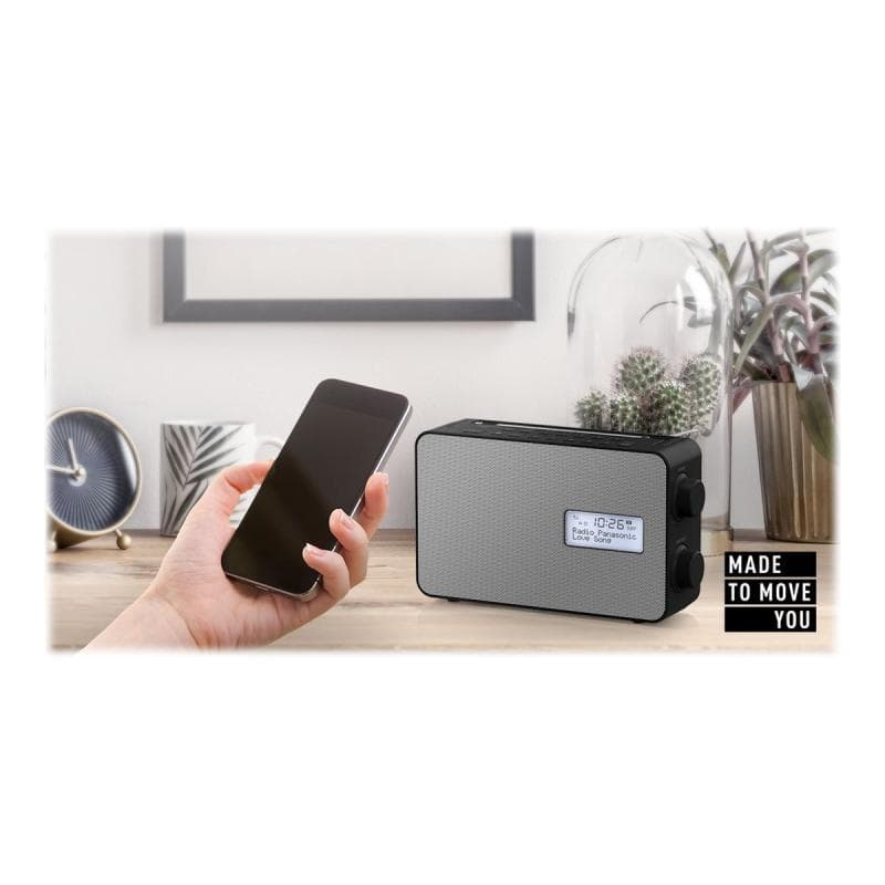 PANASONIC RF-D30BTEG-K sw Digitalradio UKW,DAB+,Bluetooth,AUX,Display,IPX4
