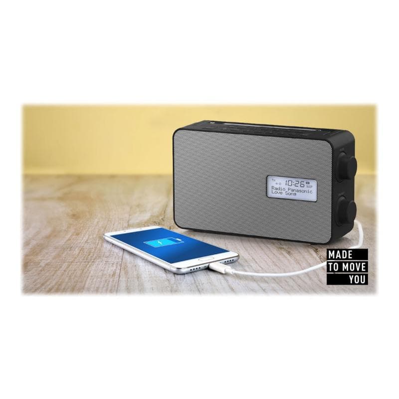 PANASONIC RF-D30BTEG-K sw Digitalradio UKW,DAB+,Bluetooth,AUX,Display,IPX4