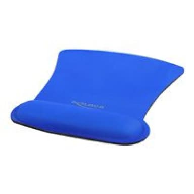 DELOCK Ergonomisches Mauspad mit Handballenauflage blau 255 x 207mm