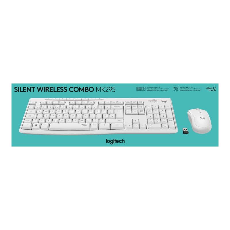 LOGITECH MK295 Silent Wireless Combo - OFF WHITE - HUN - INTNL