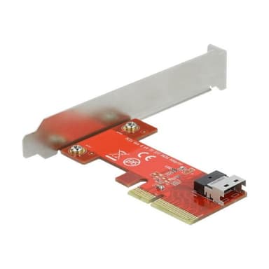 DELOCK PCI Express x4 Karte zu 1 x intern SFF-8654 4i NVMe - Low Profile Formfaktor