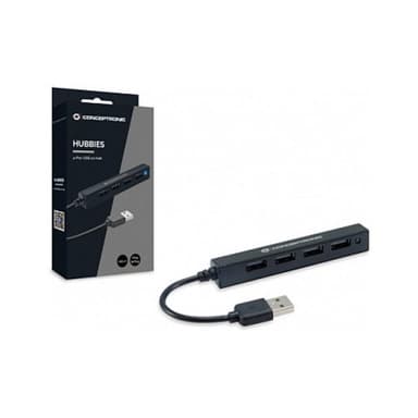 CONCEPTRONIC USB-Hub 4Port USB2.0 schwarz