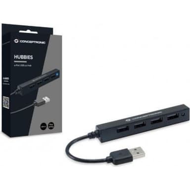 CONCEPTRONIC USB-Hub 4Port USB2.0 schwarz
