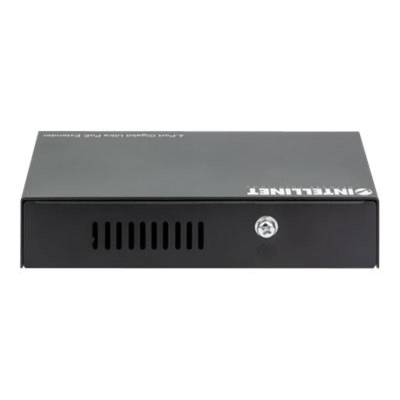 INTELLINET 4-Port Gigabit Ultra PoE-Extender 90W um 100m