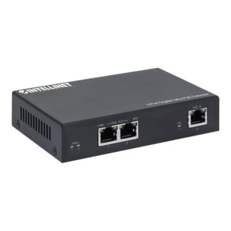 INTELLINET 2-Port Gigabit Ultra PoE-Extender 60W um 100m