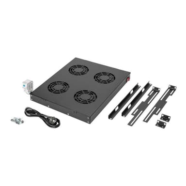 DIGITUS NWKSch 19″ Zub Digitus Einbaulüfter 1HE / 4x / StS / sw