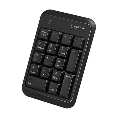 LOGILINK Keypad Bluetooth, mit 17 Tasten, V5.1, schwarz