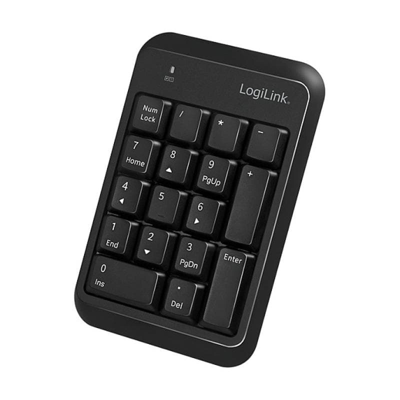 LOGILINK Keypad Bluetooth, mit 17 Tasten, V5.1, schwarz