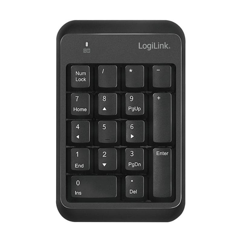 LOGILINK Keypad Bluetooth, mit 17 Tasten, V5.1, schwarz