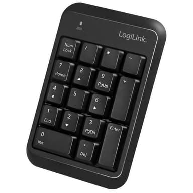 LOGILINK Keypad Bluetooth, mit 17 Tasten, V5.1, schwarz