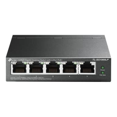 TP-LINK 5-Port Gigabit Desktop Switch with  4-Port PoE+  40 W PoE Power, Desktop Steel Case