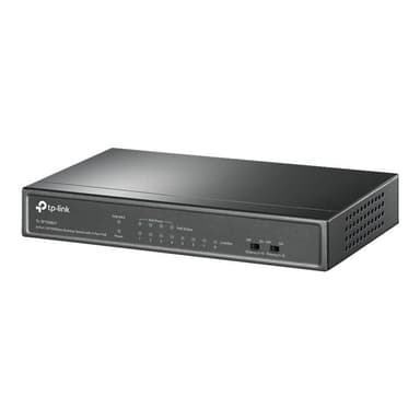 TP-LINK 8-Port 10/100 Mbps Desktop Switch with 4-Port PoE 41 W PoE Power, Desktop Steel Case