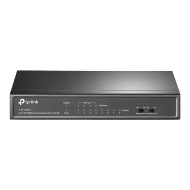 TP-LINK 8-Port 10/100 Mbps Desktop Switch with 4-Port PoE 41 W PoE Power, Desktop Steel Case