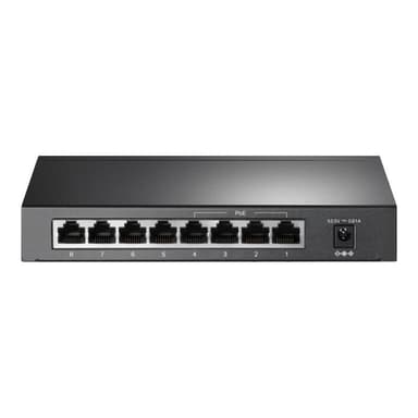 TP-LINK 8-Port 10/100 Mbps Desktop Switch with 4-Port PoE 41 W PoE Power, Desktop Steel Case