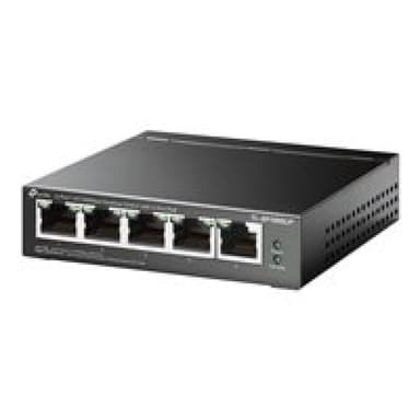 TP-LINK 5-Port 10/100 Mbps Desktop Switch with 4-Port PoE 41 W PoE Power, Desktop Steel Case