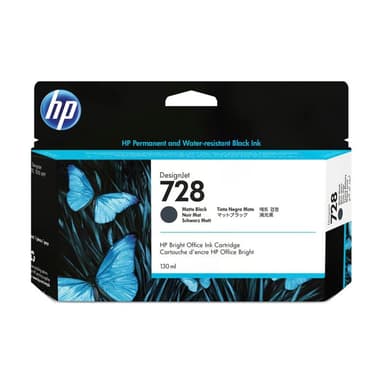HP 728 130-ml Matte Black DesignJet Ink