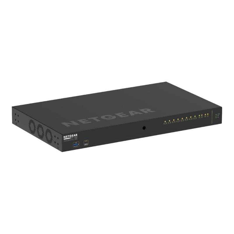 NETGEAR 12-Port AV Line M4250-10G2XF-PoE++ 8x1G Utra90 PoE++ 802.3bt 720W 2x1G 2xSFP+ Managed Switch