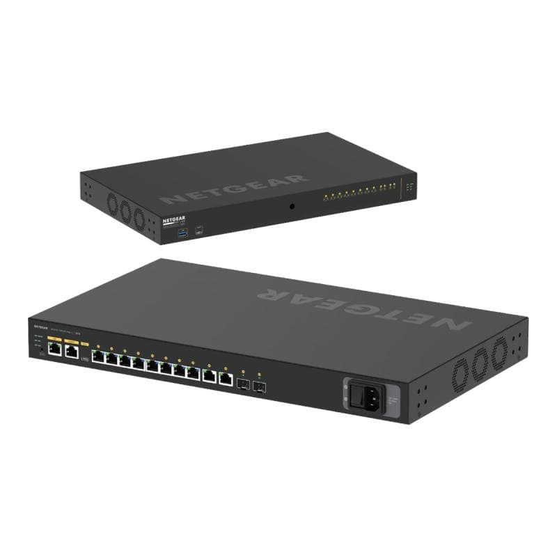 NETGEAR 12-Port AV Line M4250-10G2XF-PoE++ 8x1G Utra90 PoE++ 802.3bt 720W 2x1G 2xSFP+ Managed Switch