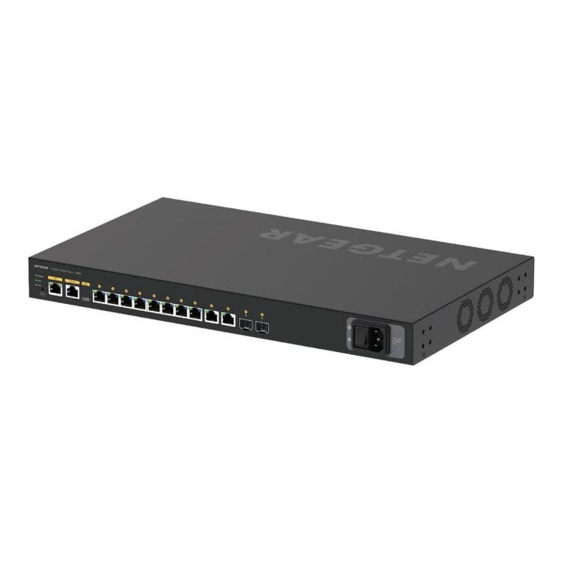 NETGEAR 12-Port AV Line M4250-10G2XF-PoE++ 8x1G Utra90 PoE++ 802.3bt 720W 2x1G 2xSFP+ Managed Switch
