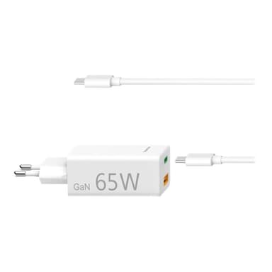 HAMA Universal-USB-C-Notebook-Netzteil GaN, Power Delivery (PD), 5-20V/65W