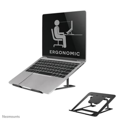 NEOMOUNTS faltbarer Laptop-Ständer - Schwarz