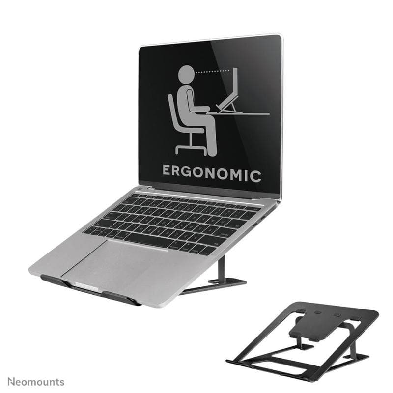 NEOMOUNTS faltbarer Laptop-Ständer - Schwarz