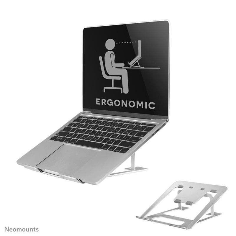 NEOMOUNTS faltbarer Laptop-Ständer - Silber