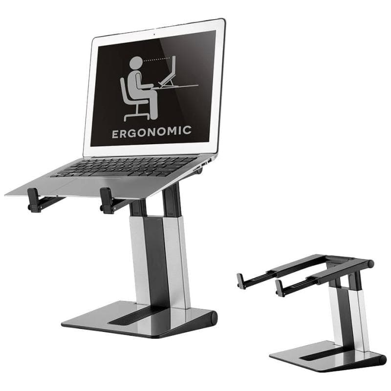 NEOMOUNTS faltbarer Laptop-Ständer - Silber/ schwarz