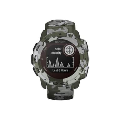 GARMIN Instinct Solar Camo GPS-Multisport-Smartwatch grün