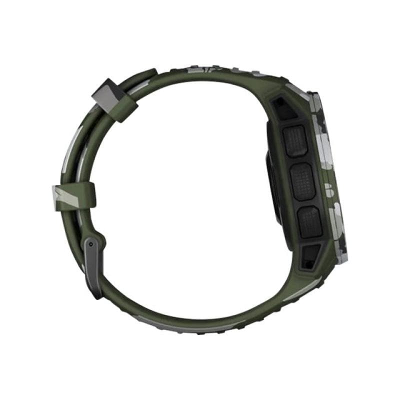 GARMIN Instinct Solar Camo GPS-Multisport-Smartwatch grün
