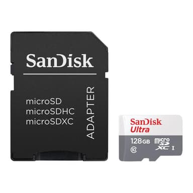 SANDISK Ultra Lite microSDXC Ad. 128GB 100MB/s SDSQUNR-128G-GN6TA