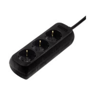 HAMA Distribution Panel 3-Way 45° - Verlängerungsschnur - Wechselstrom 230 V - Ausgangsbuchsen: 3 -