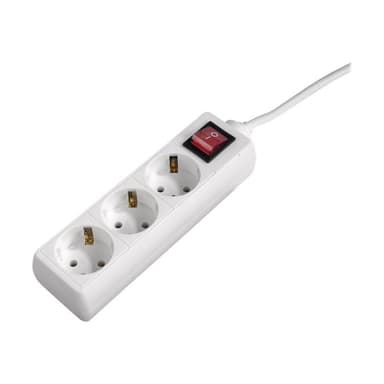 HAMA 3-Socket Multiple Socket Outlet with Switch and Childproof Lock - Verlängerungsschnur - Ausgang
