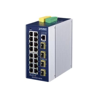 PLANET TECHNOLOGY PLANET Industrial L3+ 16-Port 1000T + 4Port 1000X SFP
