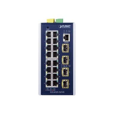 PLANET TECHNOLOGY PLANET Industrial L3+ 16-Port 1000T + 4Port 1000X SFP