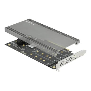 DELOCK PCIe x16>4x int. NVMe M.2 Key M. | 89044