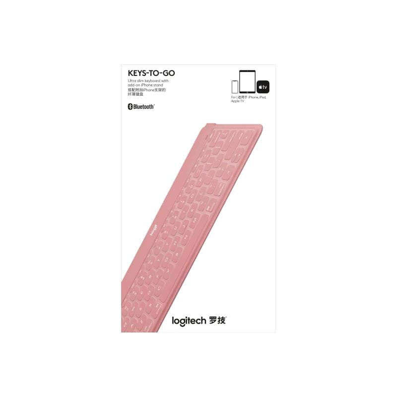LOGITECH Keys-To-Go - BLUSH PINK - ESP - MEDITER