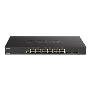 D-LINK 24 x 10G Base-T ports + 4 x 10G/25G SFP28 ports Smart Managed Switch, dlink|green 3.0