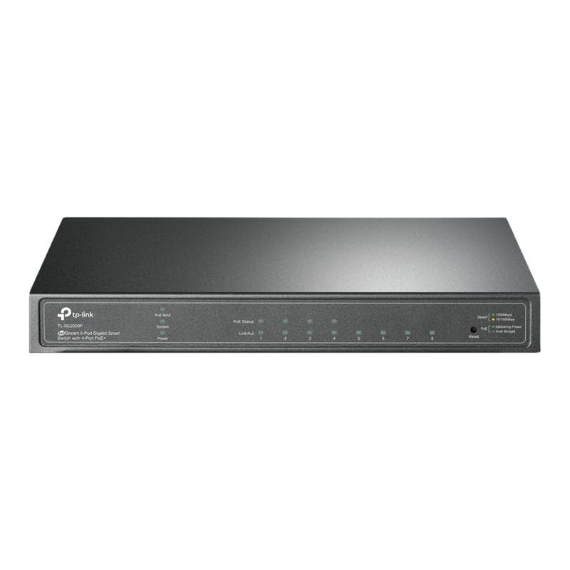 TP-LINK JetStream? 8-Port Gigabit Smart Switch with 4-Port PoE+