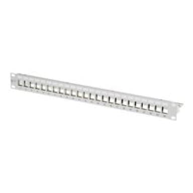 METZ CONNECT Patchpanel Keystone 24x grau leer