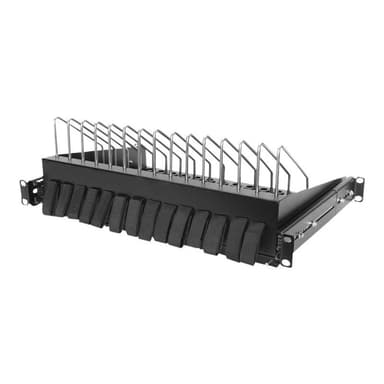 DIGITUS DN-97665 - Rack - Regal - Schwarz, RAL 9005 - 1U - 48.3 cm (19″) (DN-97665)