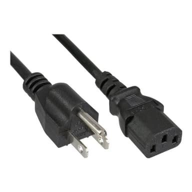 INLINE - Stromkabel - Typ B (S) bis IEC 60320 C13 - Wechselstrom 125 V - 10 A - 1.8