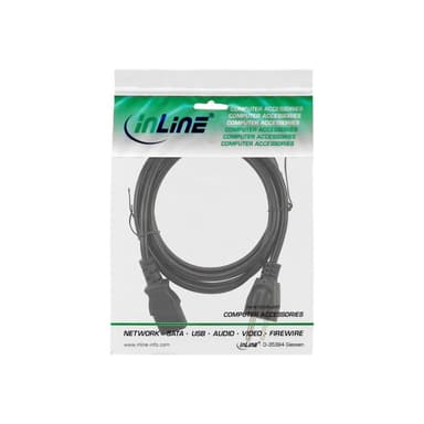 INLINE - Stromkabel - Typ B (S) bis IEC 60320 C13 - Wechselstrom 125 V - 10 A - 1.8