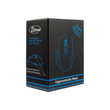 INTERTECH Inter-Tech Maus Eterno M-230, USB-Anschluss,ergo.Form,schw. retail