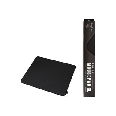 LOGILINK Mauspad, vernähte Kanten, 455x400mm, schwarz, Gr.XL