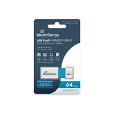 MEDIARANGE USB-Stick 64GB USB 2.0 Color Edt. hellblau