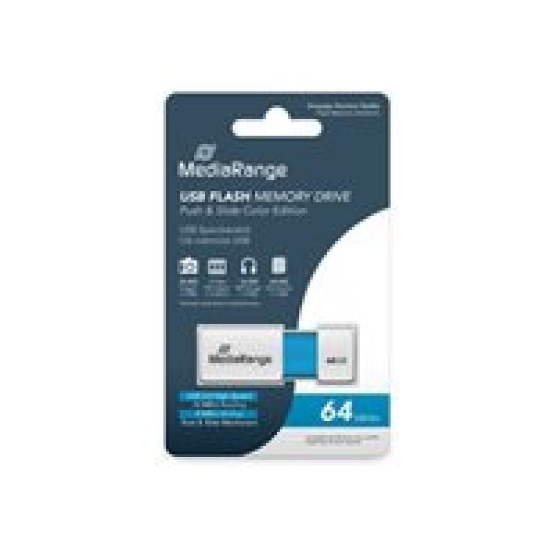 MEDIARANGE USB-Stick 64GB USB 2.0 Color Edt. hellblau