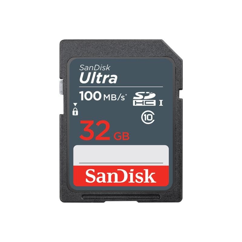 SANDISK Ultra 32GB SDHC Mem Card 100MB/s