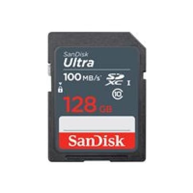 SANDISK Ultra 128GB SDXC Mem Card 100MB